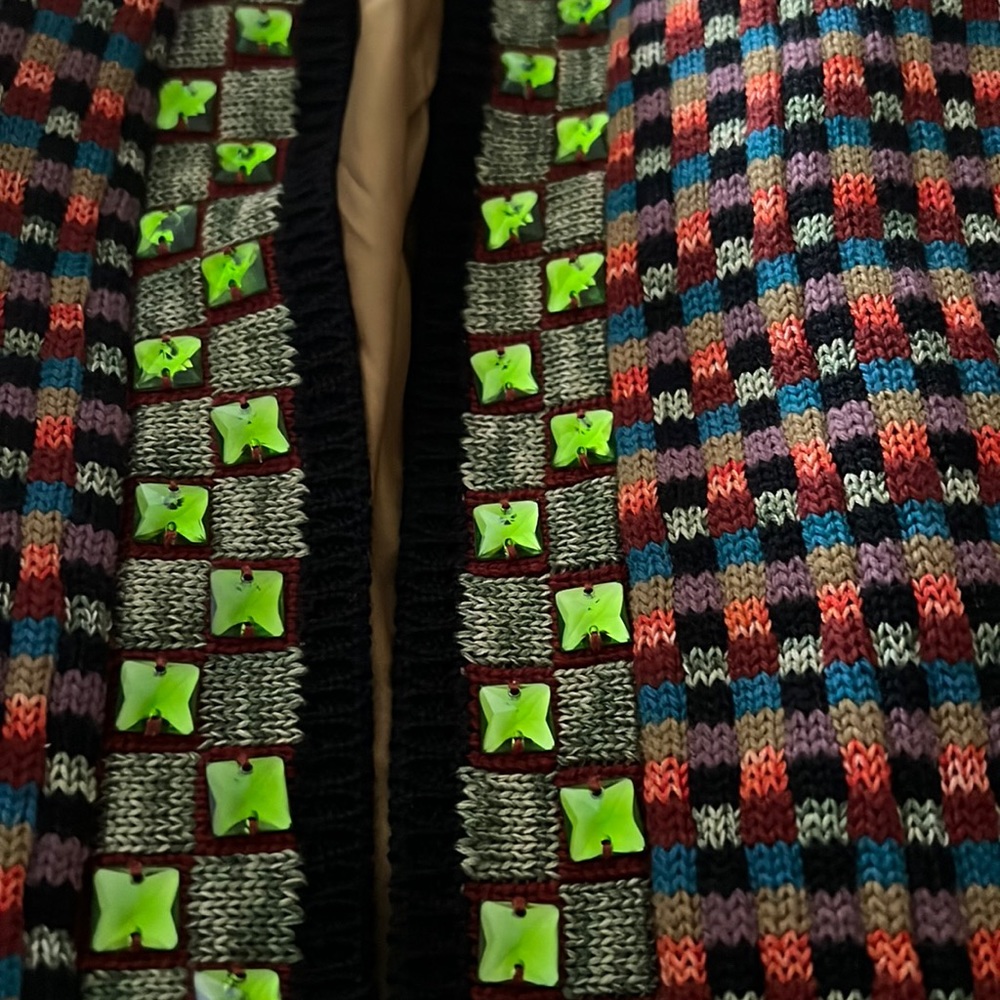 Vintage Jean Paul Gaultier Mulitcolor Wool Beaded Jacket - Picture 3 of 15